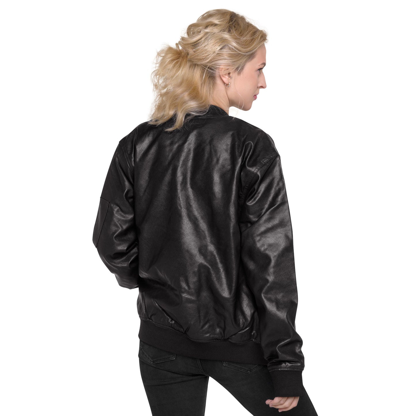 Connection Junkie Leather Bomber Jacket