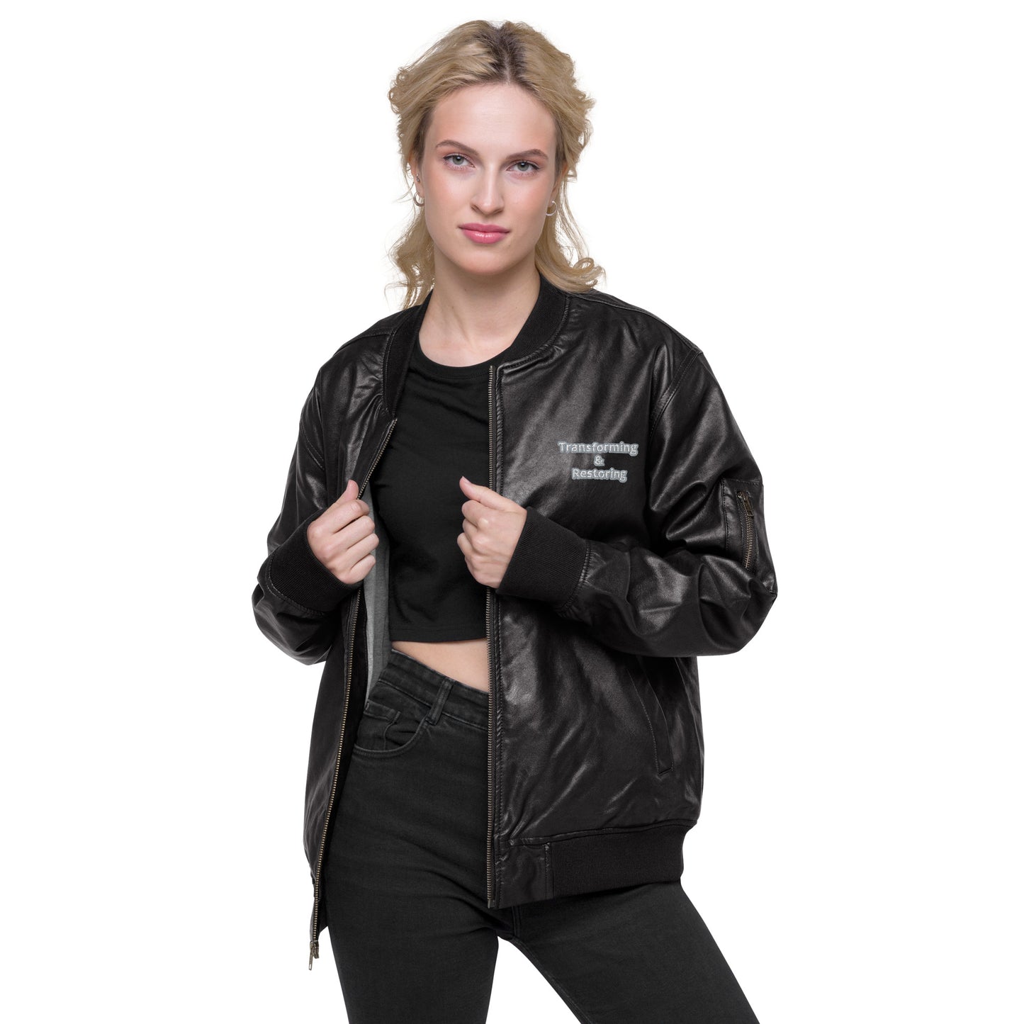 Transforming & Restoring Leather Bomber Jacket