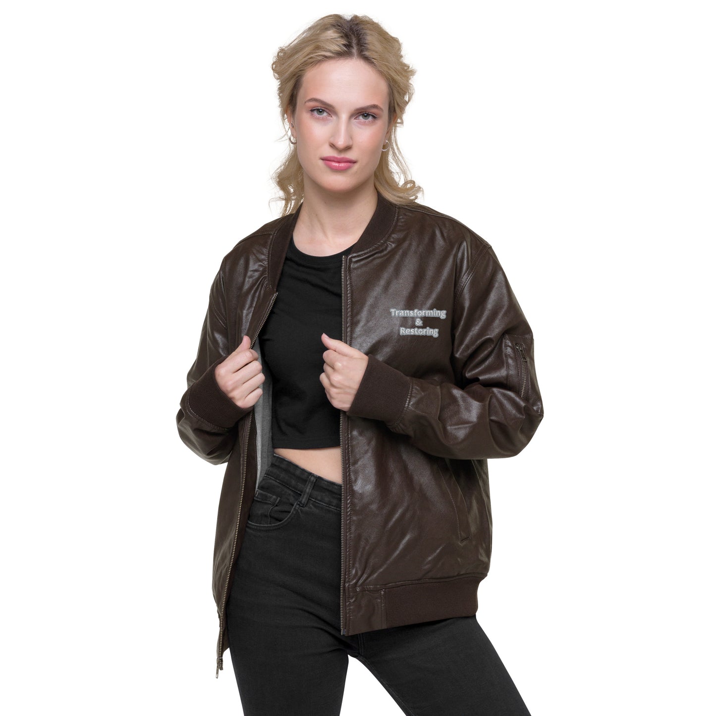 Transforming & Restoring Leather Bomber Jacket