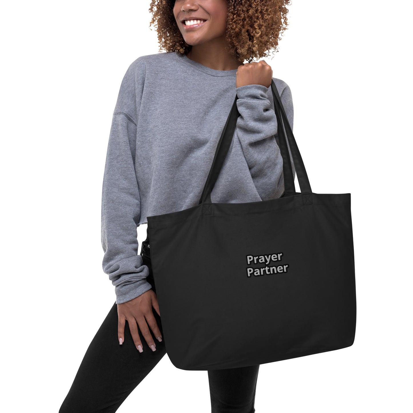 Prayer Partner Large organic tote bag