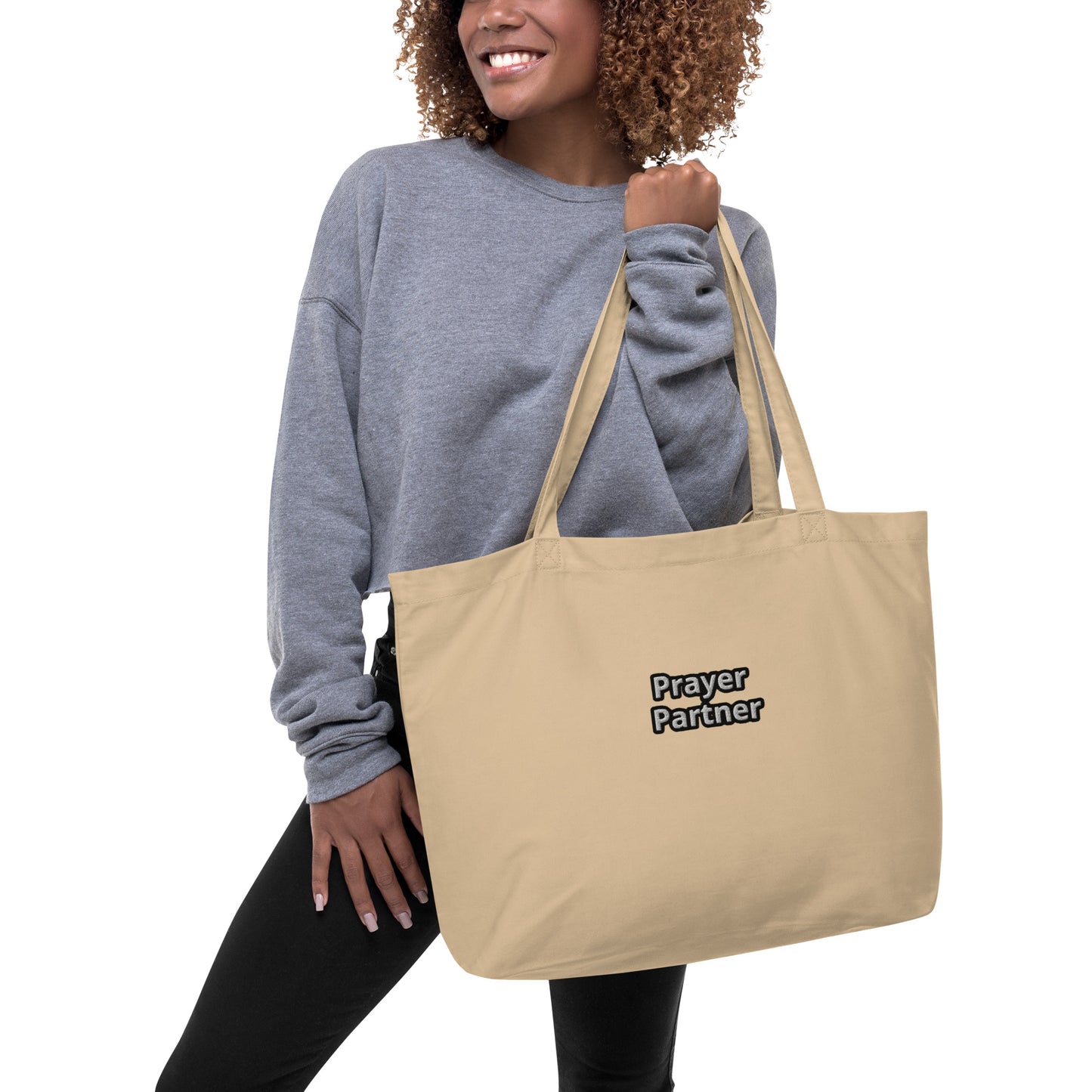Prayer Partner Large organic tote bag