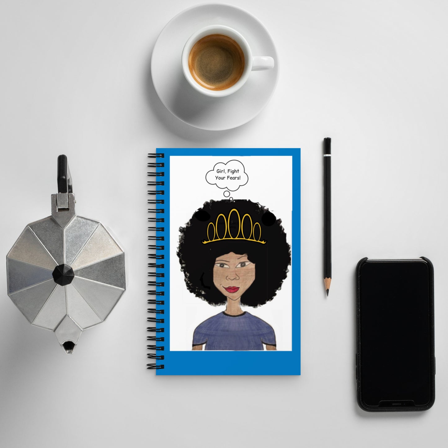 Girl, Fight Your Fears! Spiral Notebook