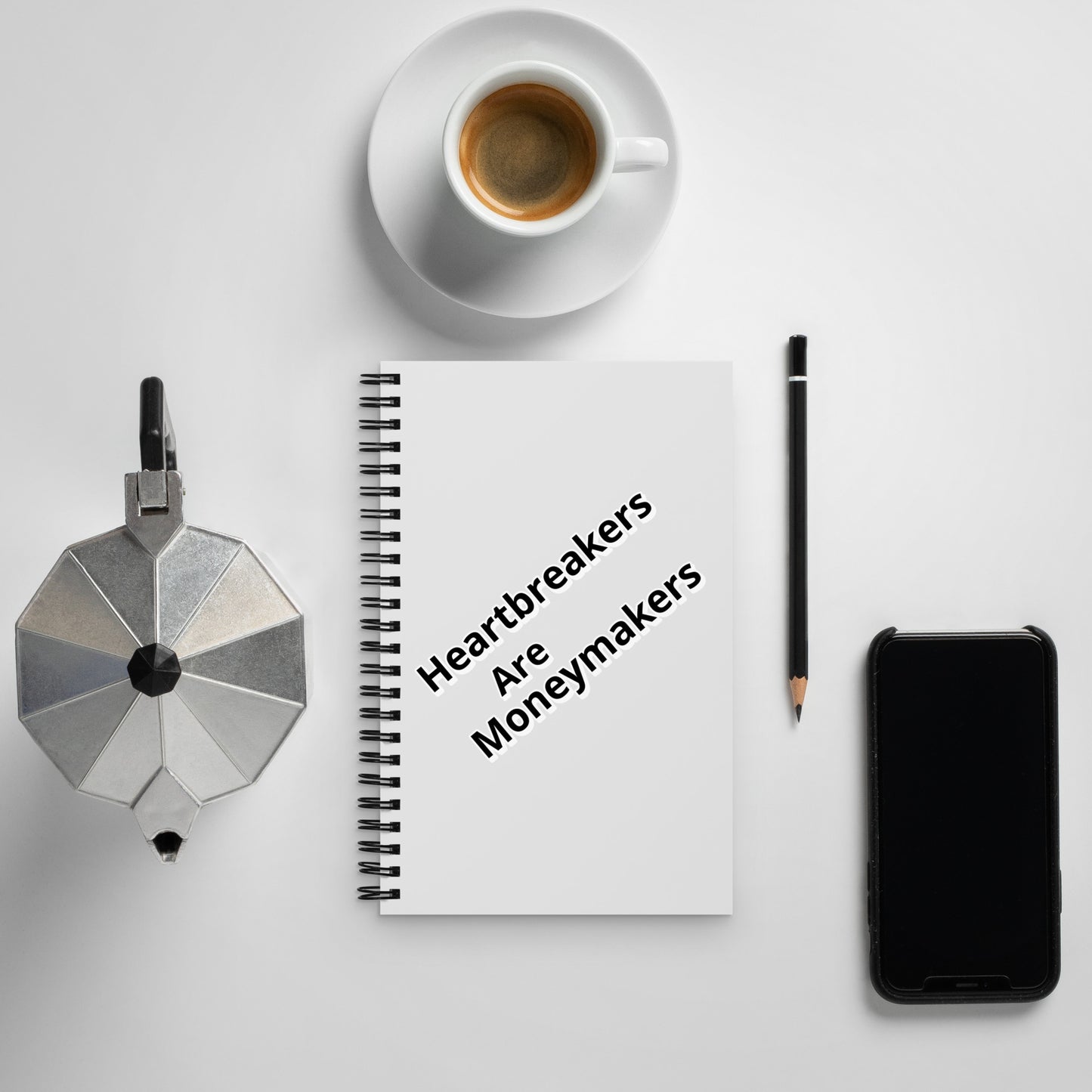 Heartbreakers Are Moneymakers Spiral notebook