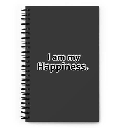 I am my Happiness.Spiral notebook