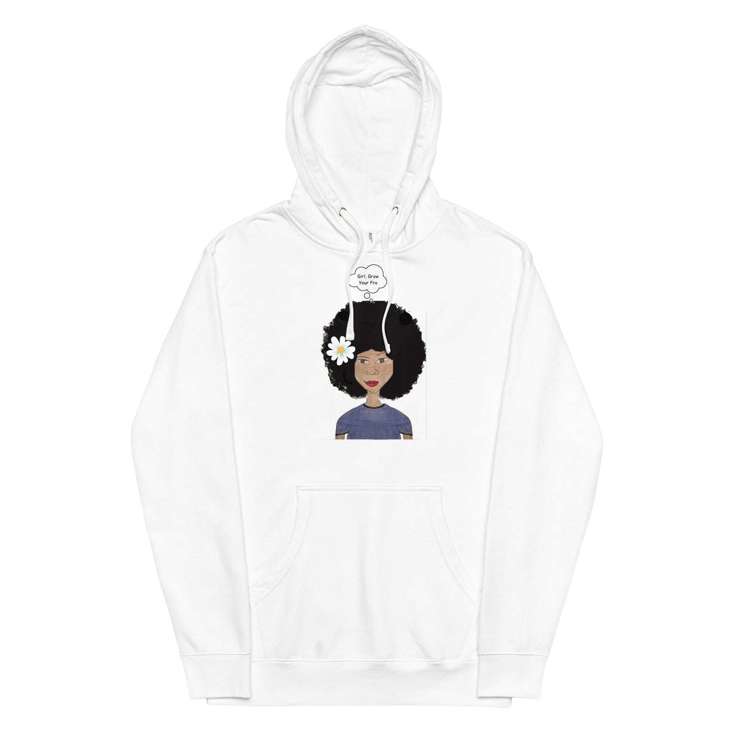 Girl, Grow Your Fro! Unisex Midweight Hoodie