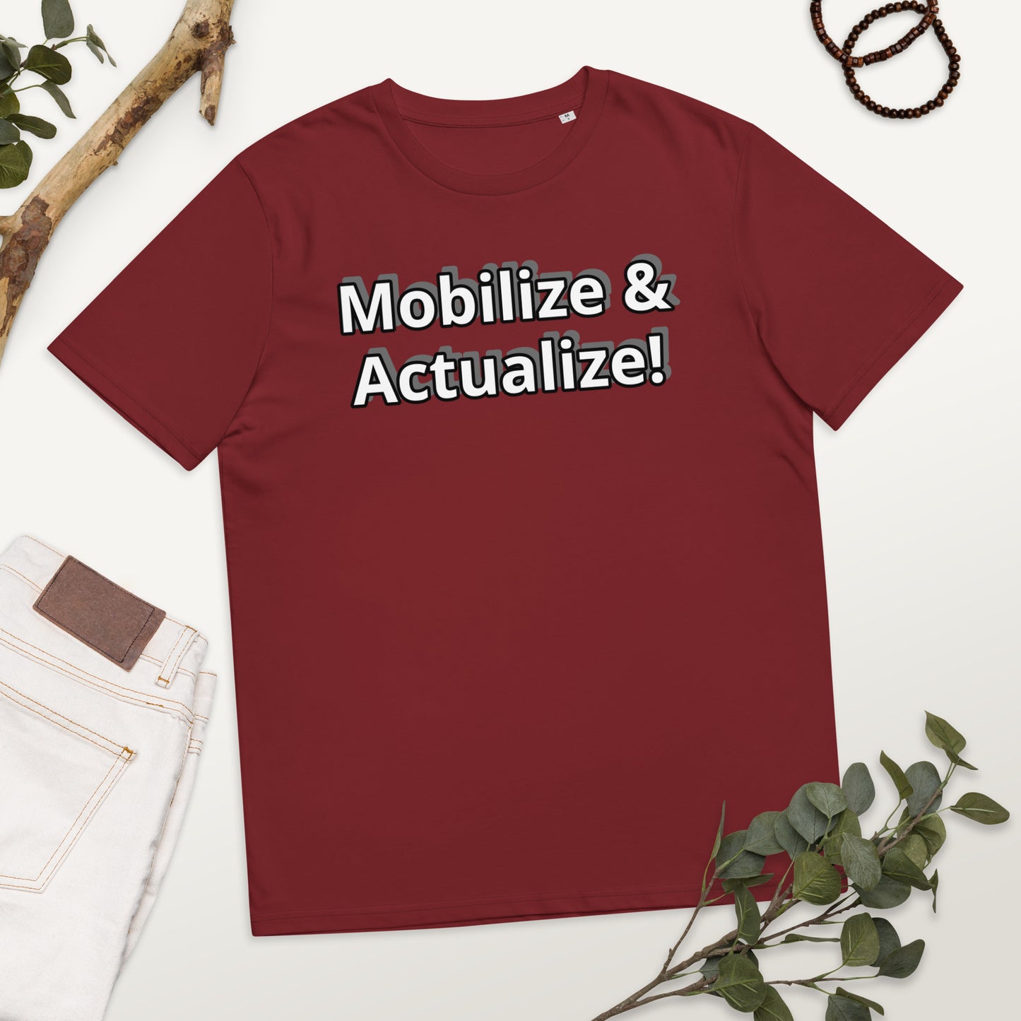 Mobilize & Actualize! Unisex organic cotton t-shirt