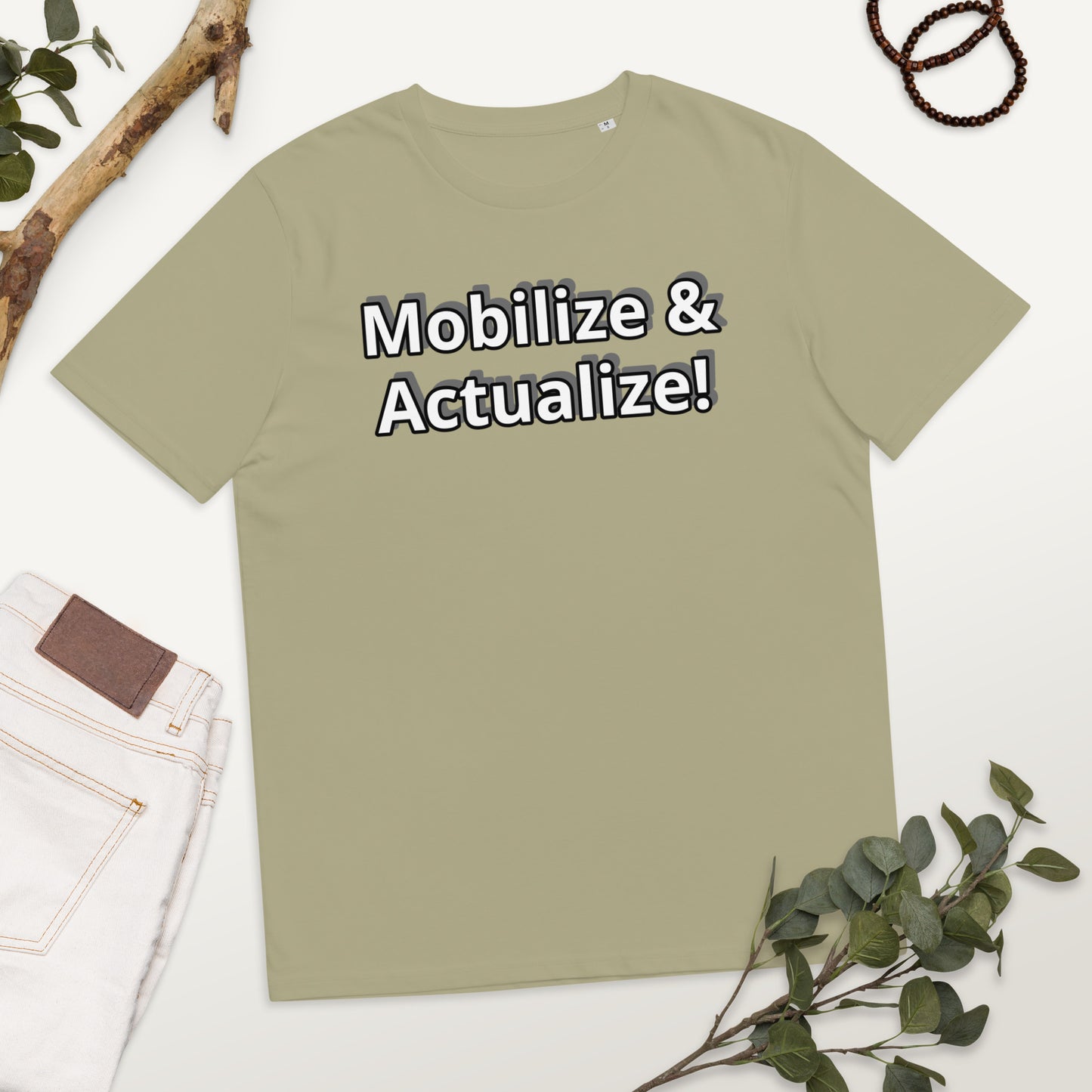 Mobilize & Actualize! Unisex organic cotton t-shirt