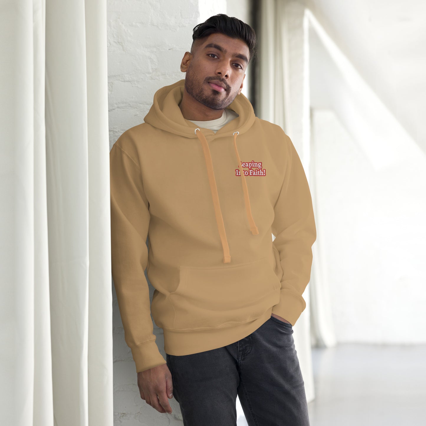 Leaping Into Faith Unisex Premium Hoodie