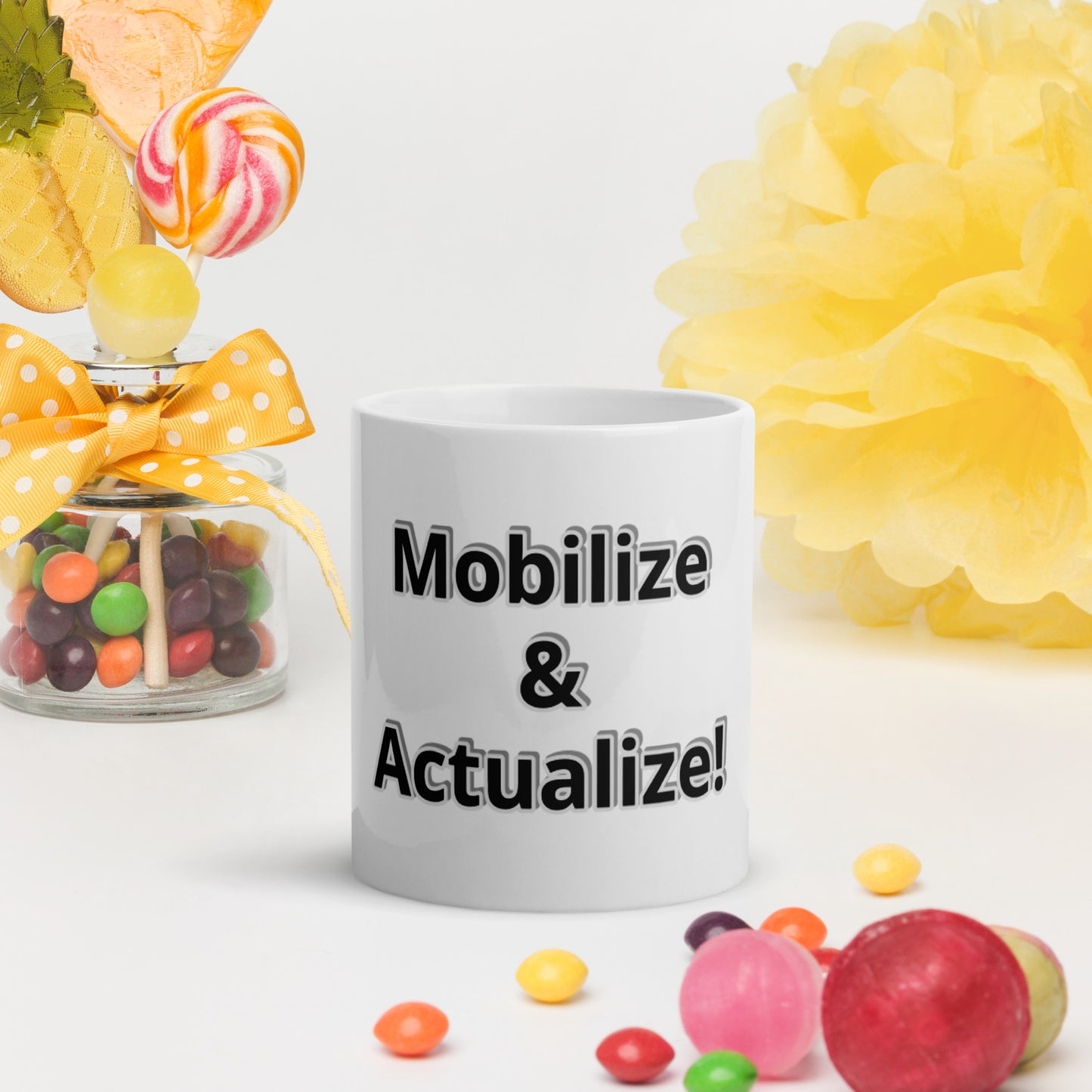 Mobilize & Actualize! glossy mug