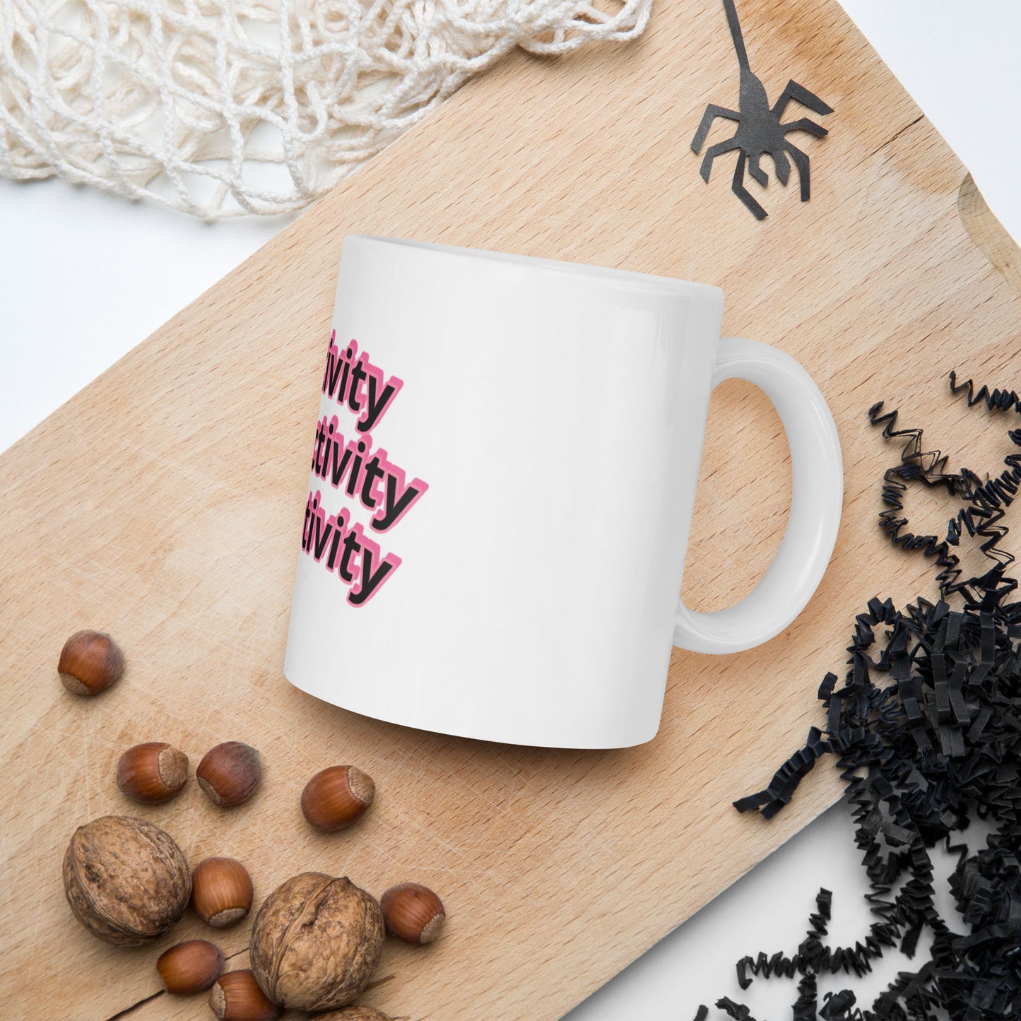 Creativity Productivity Receptivity glossy mug