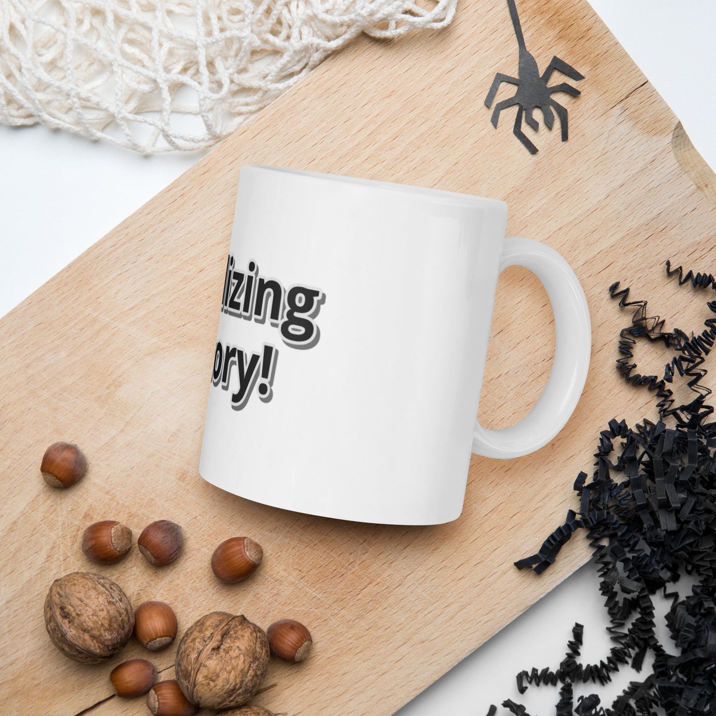 Visualizing Victory! White glossy mug