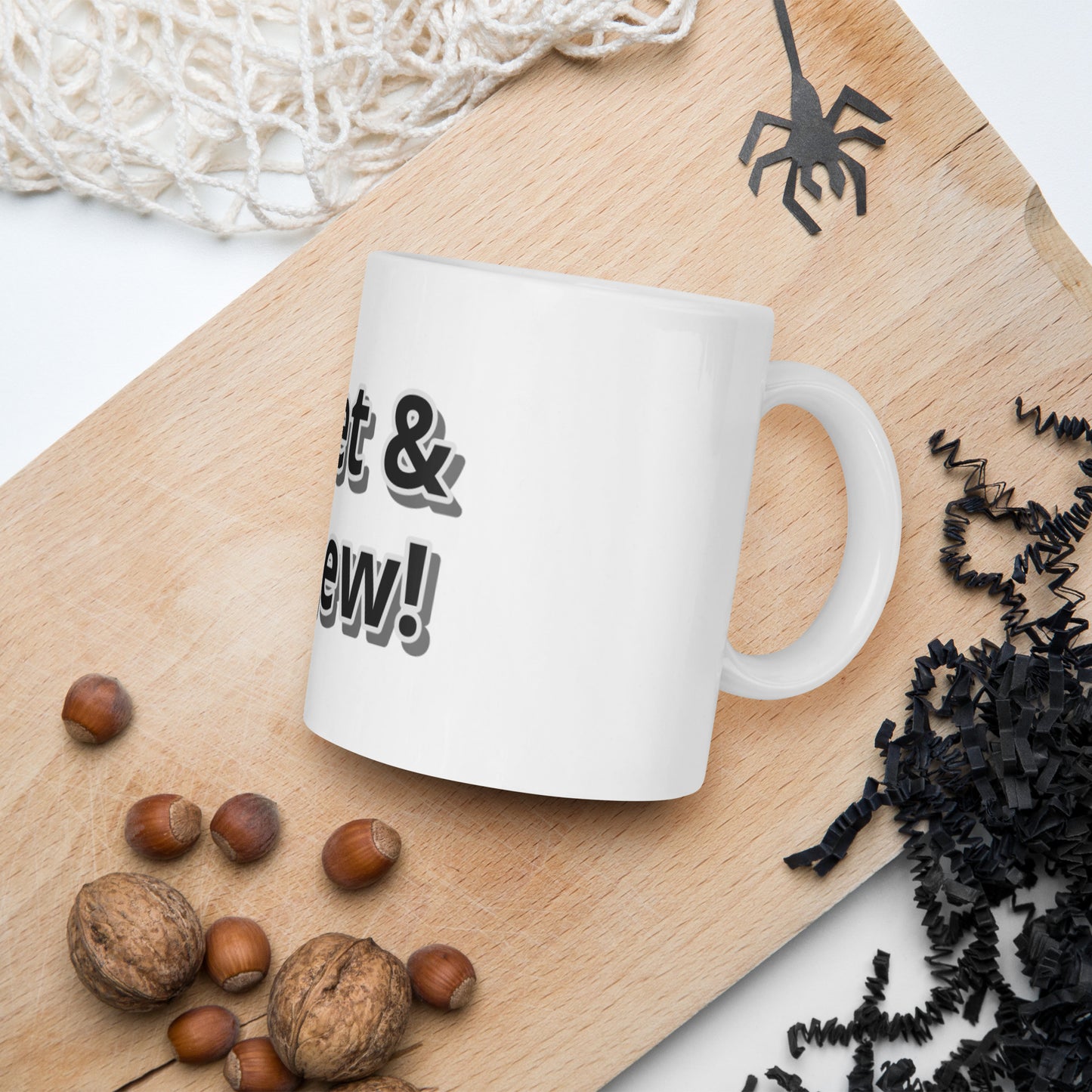 Reset & Renew! White glossy mug