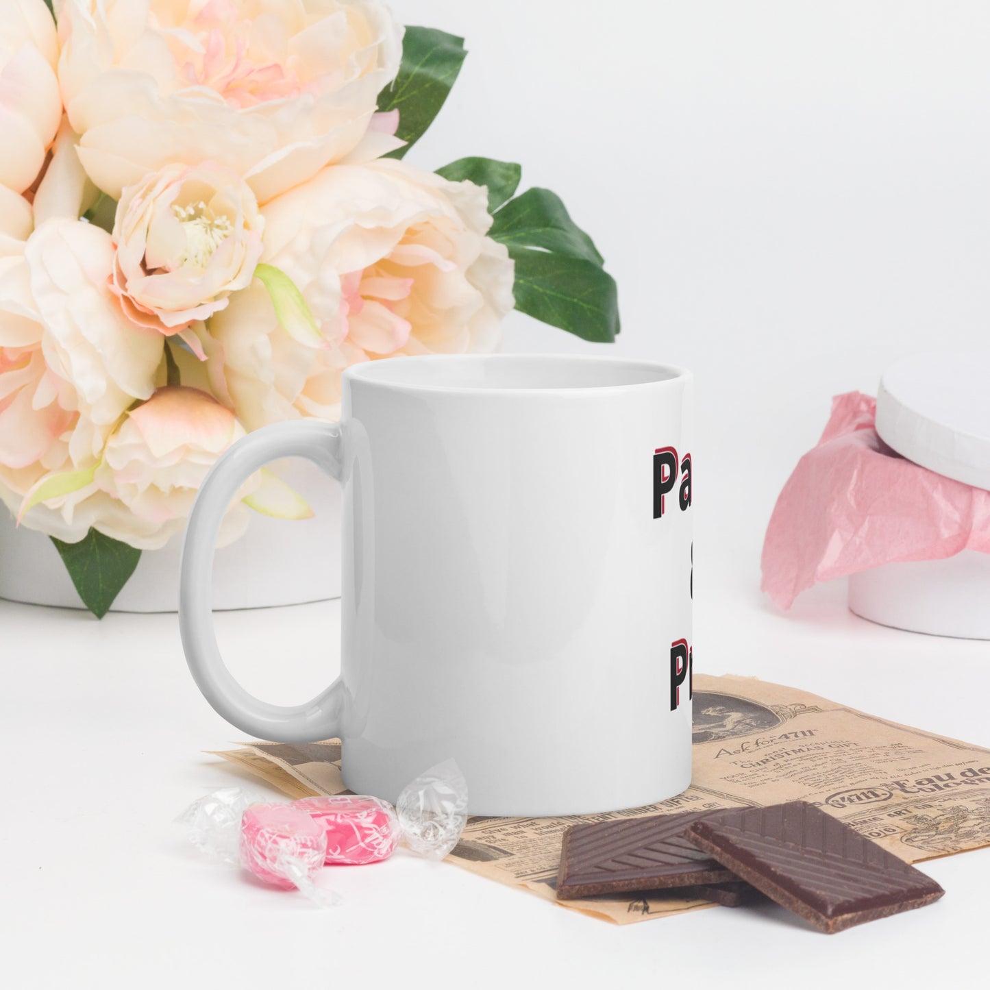 Pause & Pray Glossy Mug