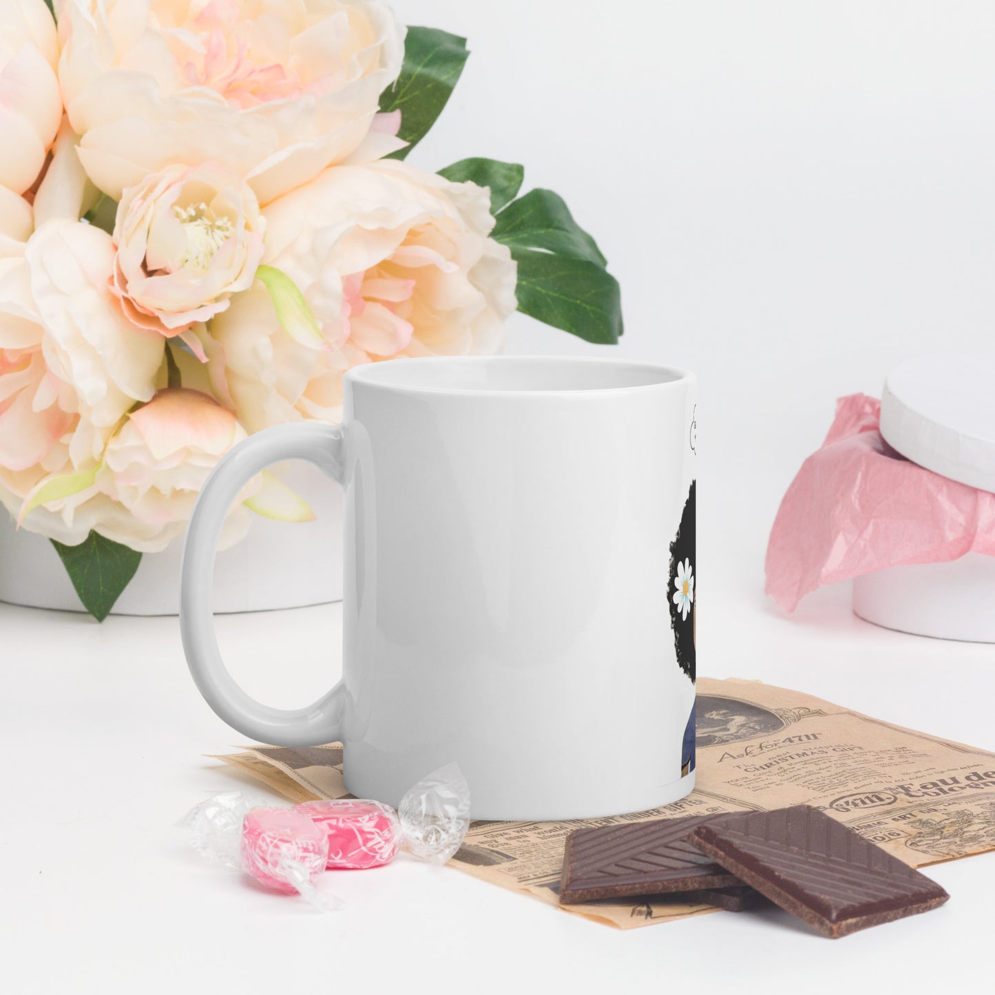 Girl, Grow Your Fro! White Glossy Mug