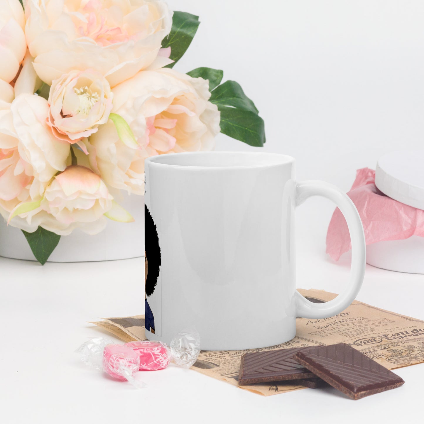 Girl, Grow Your Fro! White Glossy Mug