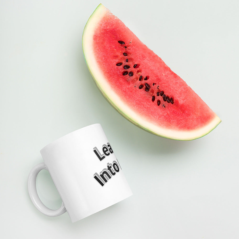 Leaping Into Faith White glossy mug