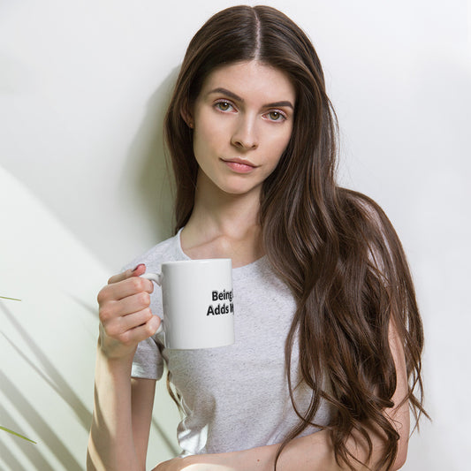 Being Unique Adds Mystique! White glossy mug