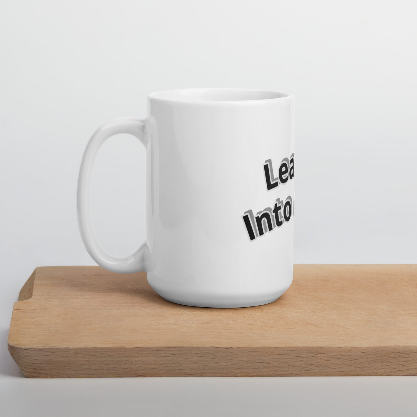 Leaping Into Faith White glossy mug