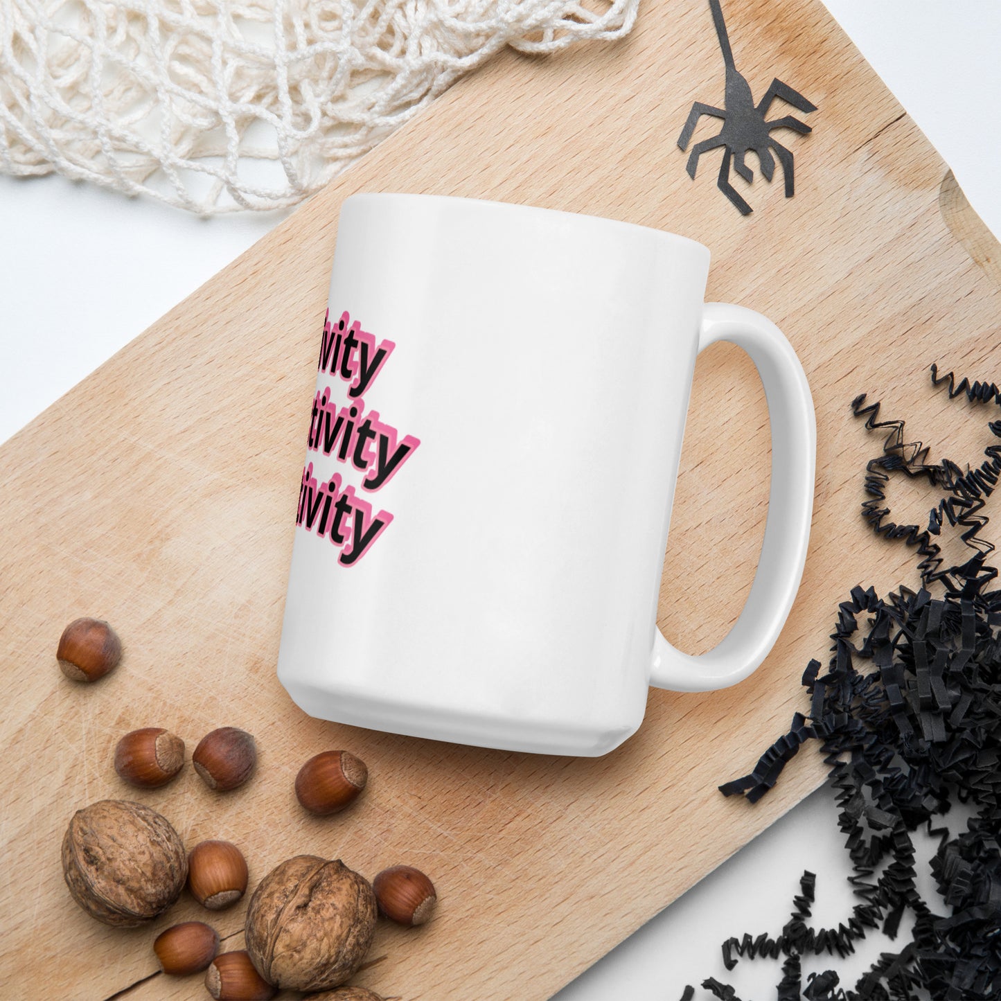 Creativity Productivity Receptivity glossy mug