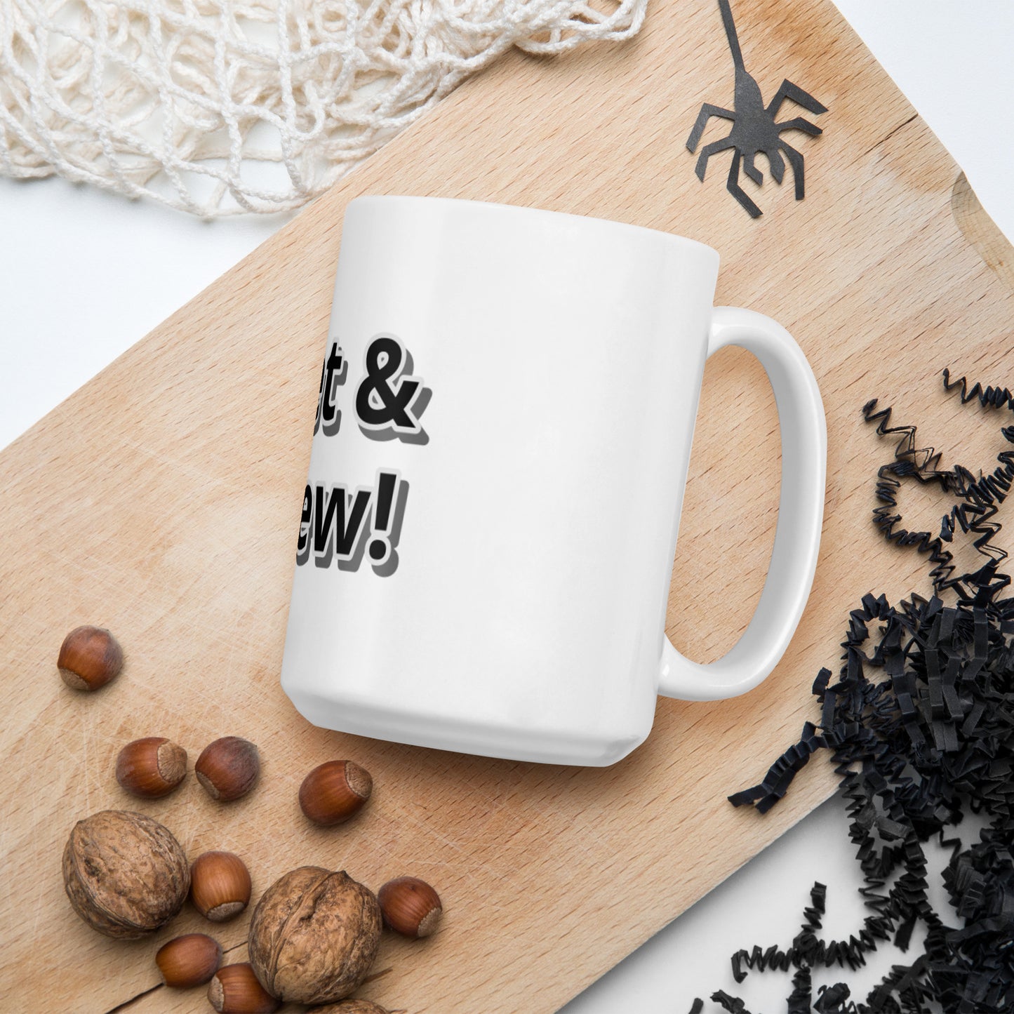 Reset & Renew! White glossy mug