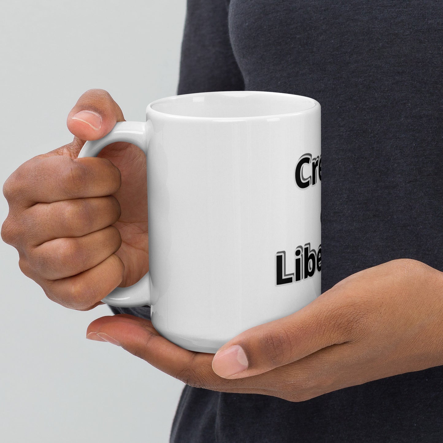 Create & Liberate! glossy mug