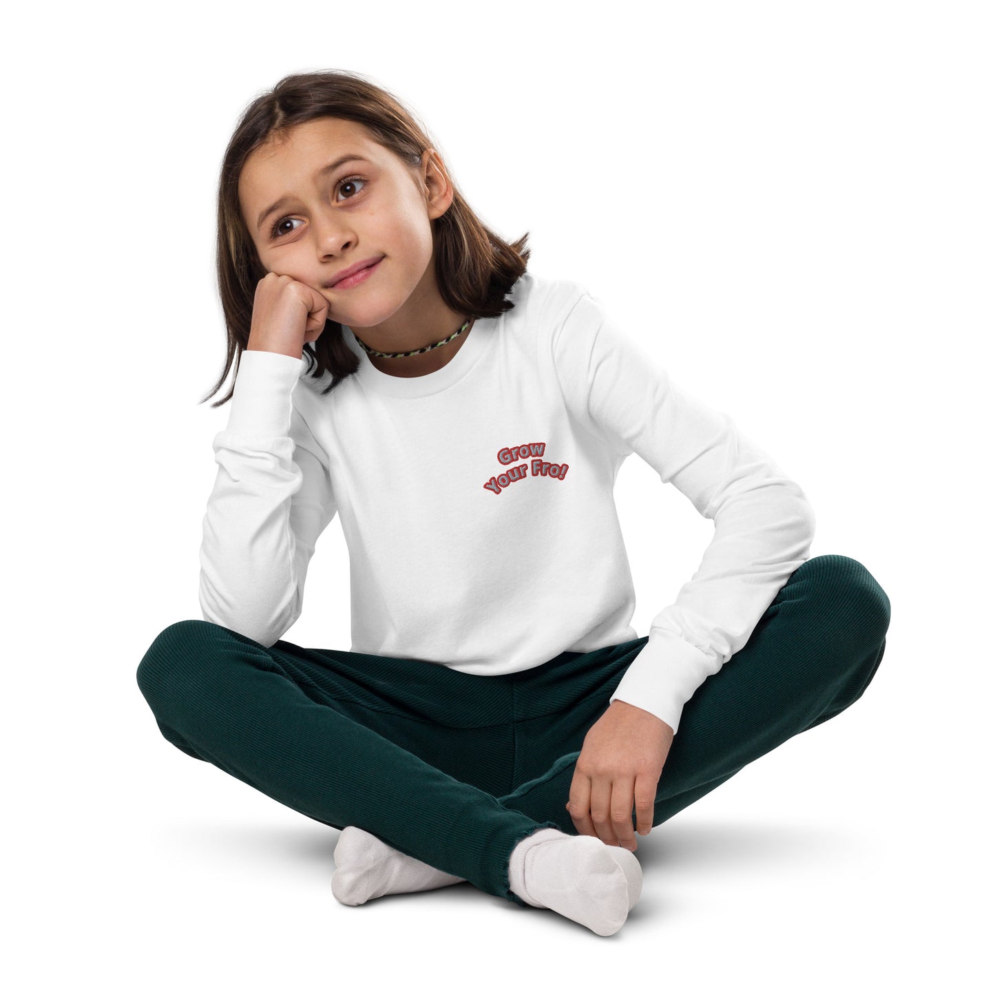 Grow Your Fro! Youth Long Sleeve Tee