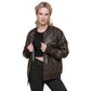 LOVE > hate Leather Bomber Jacket