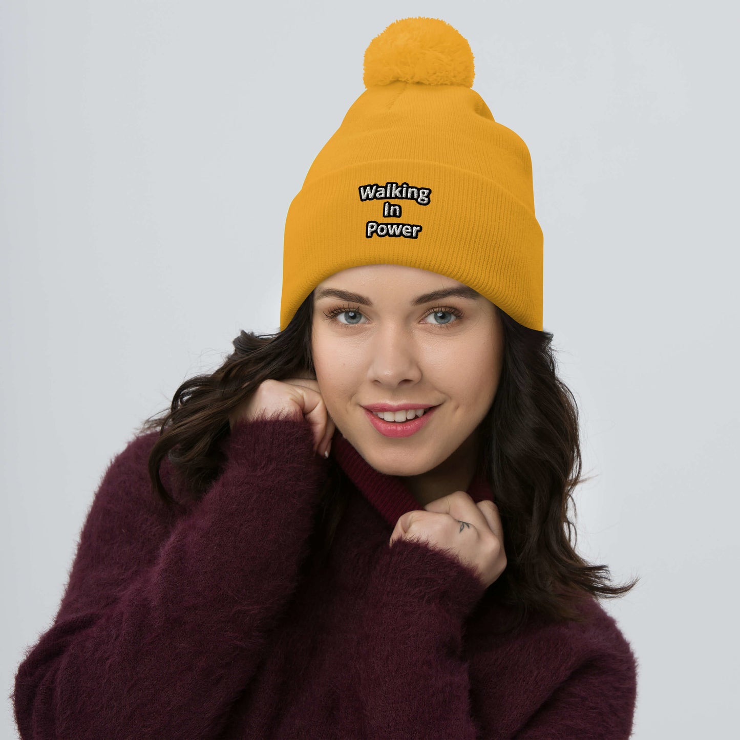 Walking In Power Pom-Pom Beanie