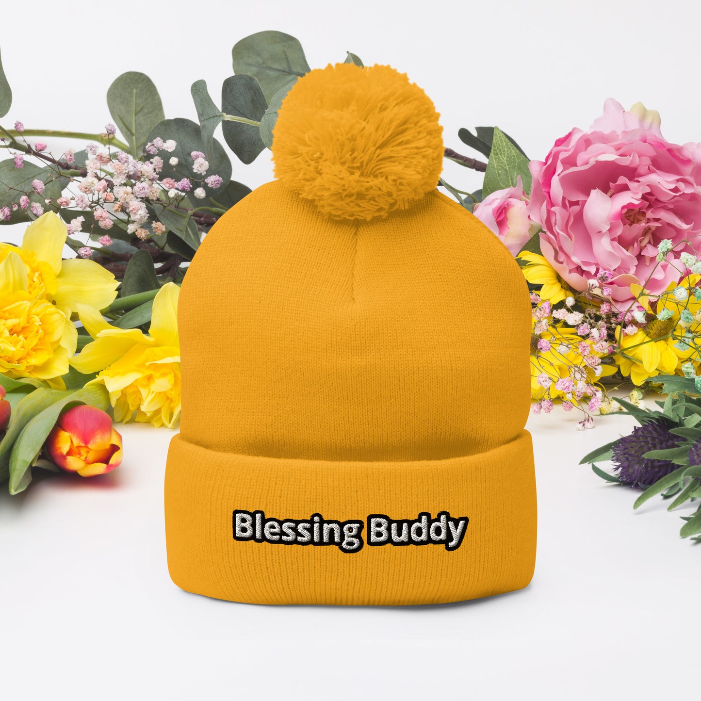 Blessing Buddy Pom-Pom Beanie
