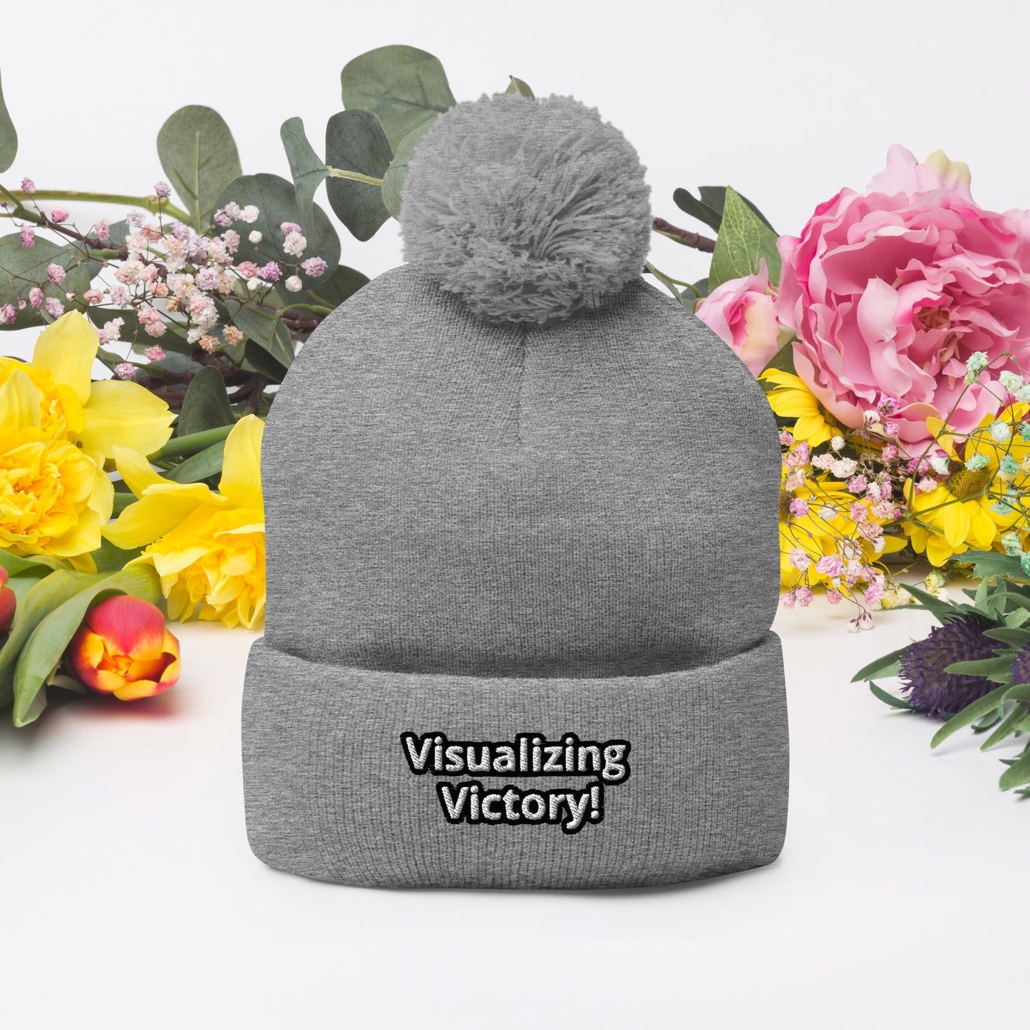 Visualizing Victory! Pom-Pom Beanie