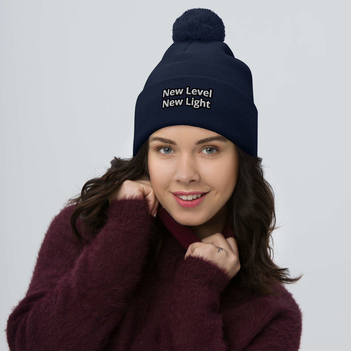 New Level, New Light Pom-Pom Beanie