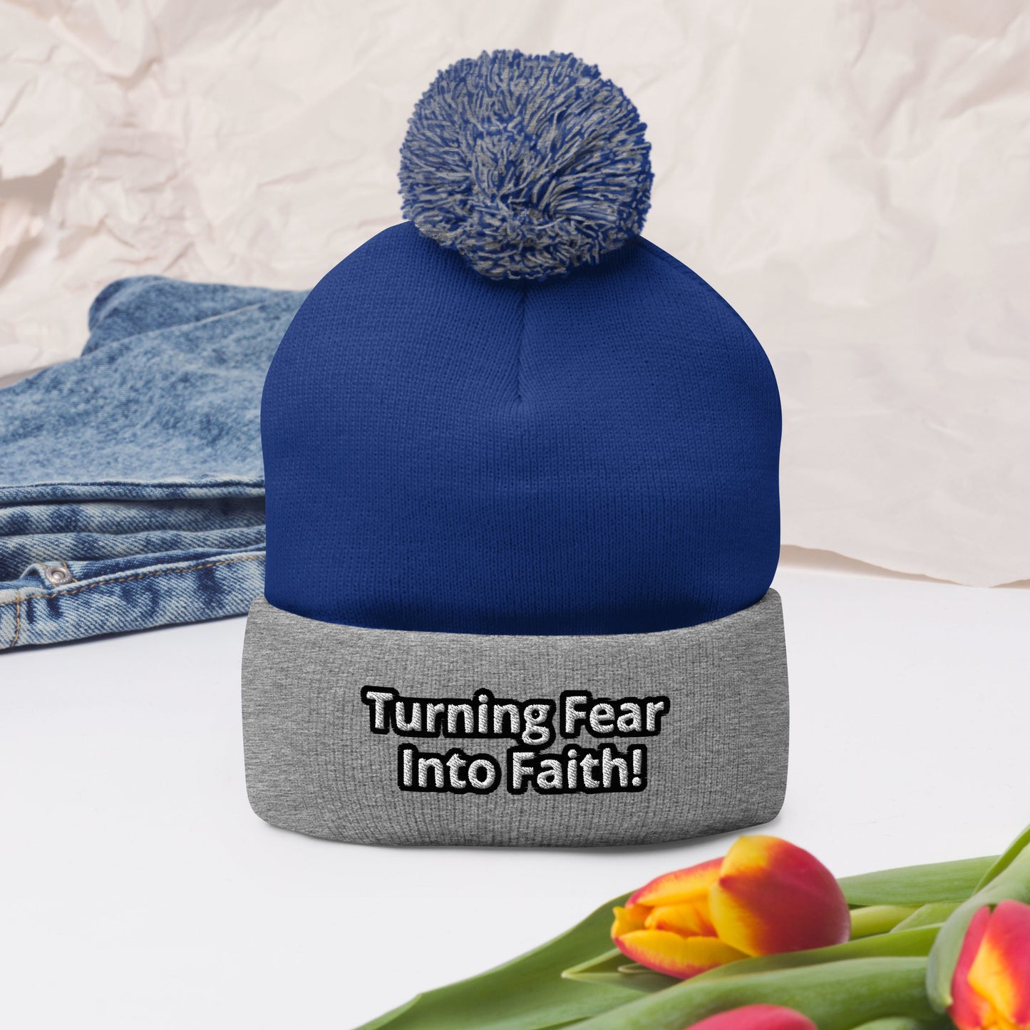 Turning Fear Into Faith! Pom-Pom Beanie