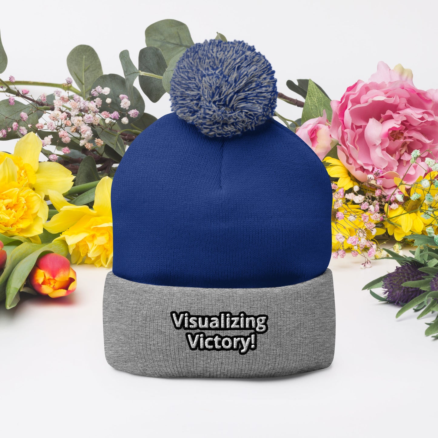 Visualizing Victory! Pom-Pom Beanie