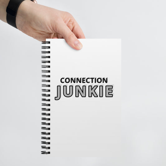 Connection Junkie Spiral notebook
