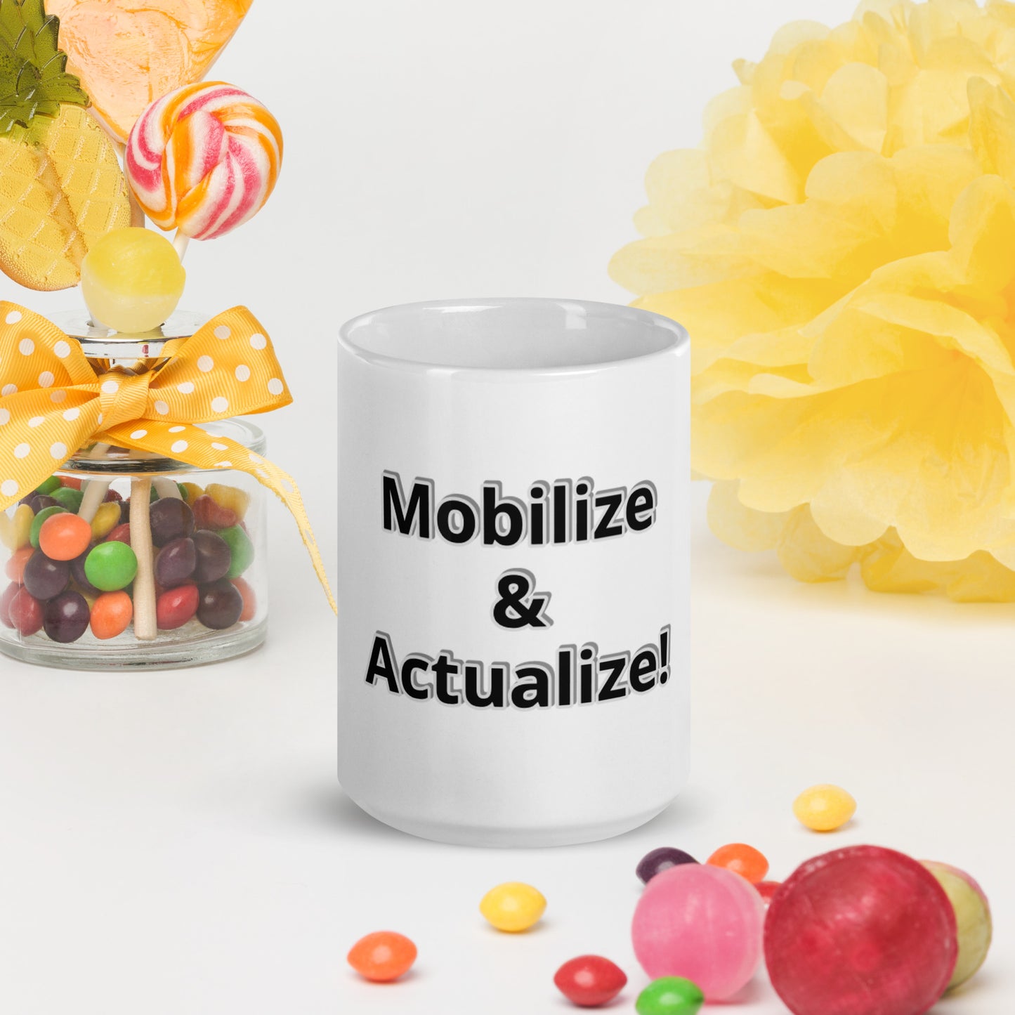 Mobilize & Actualize! glossy mug