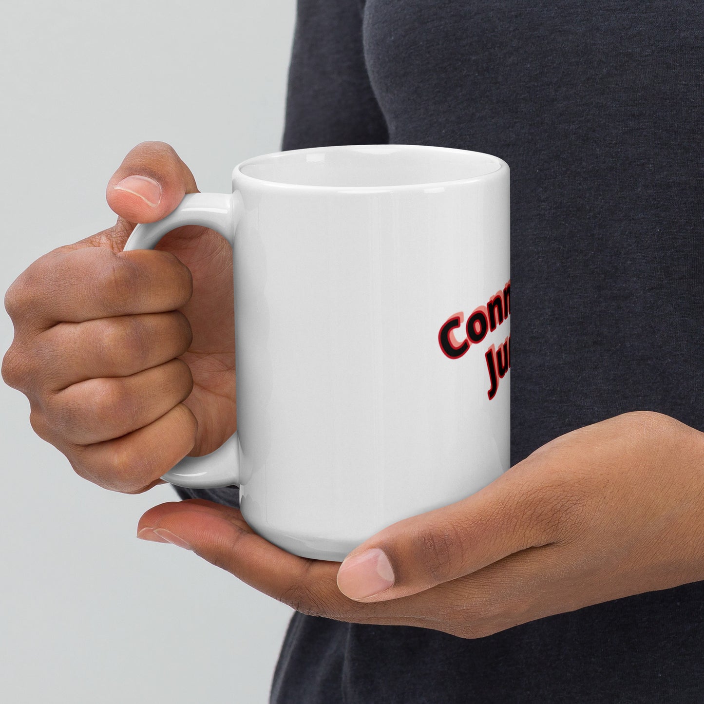 Connection Junkie glossy mug